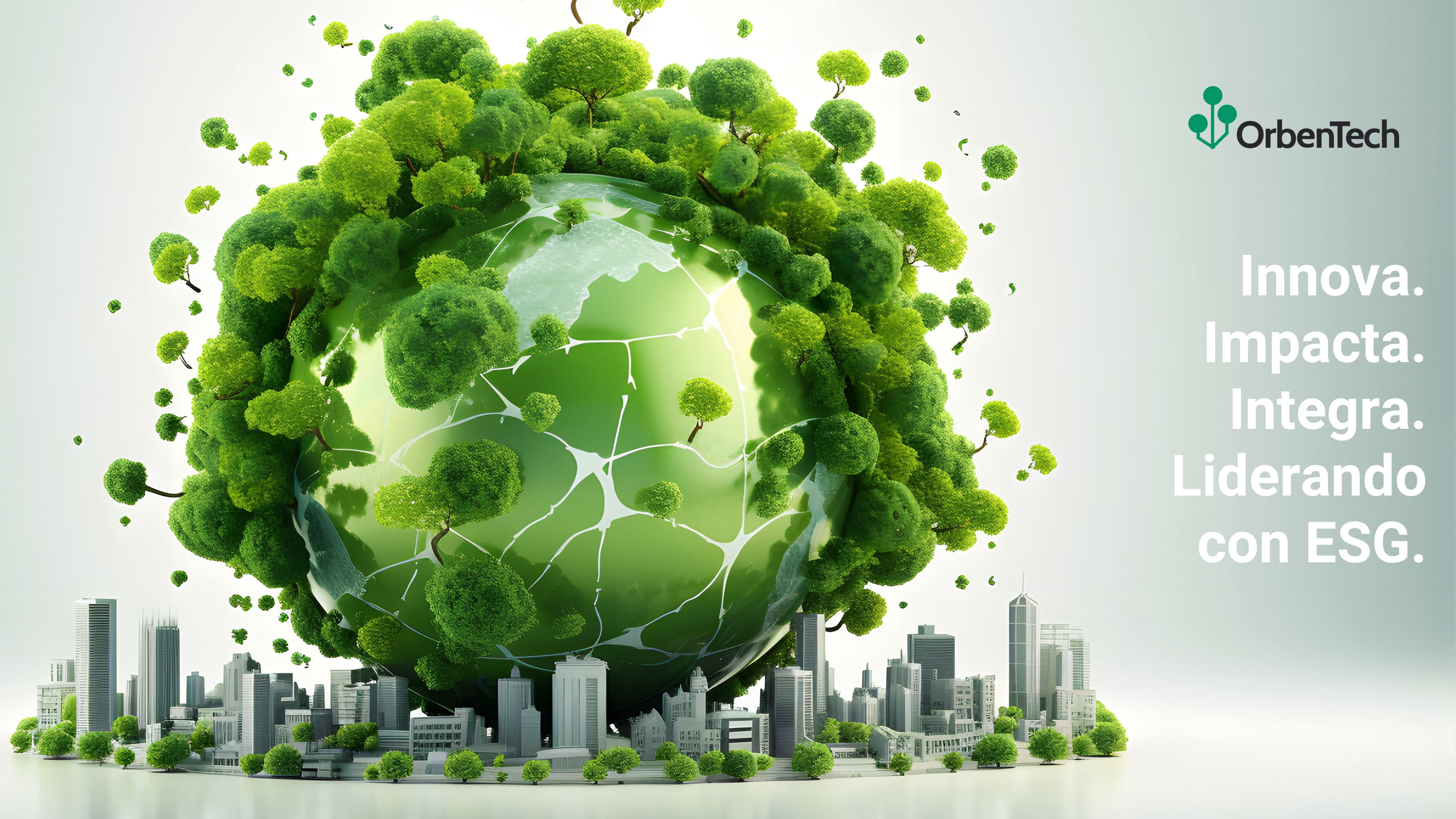 Arte digital, simbolizando el impacto e innovacion con asesoria ESG