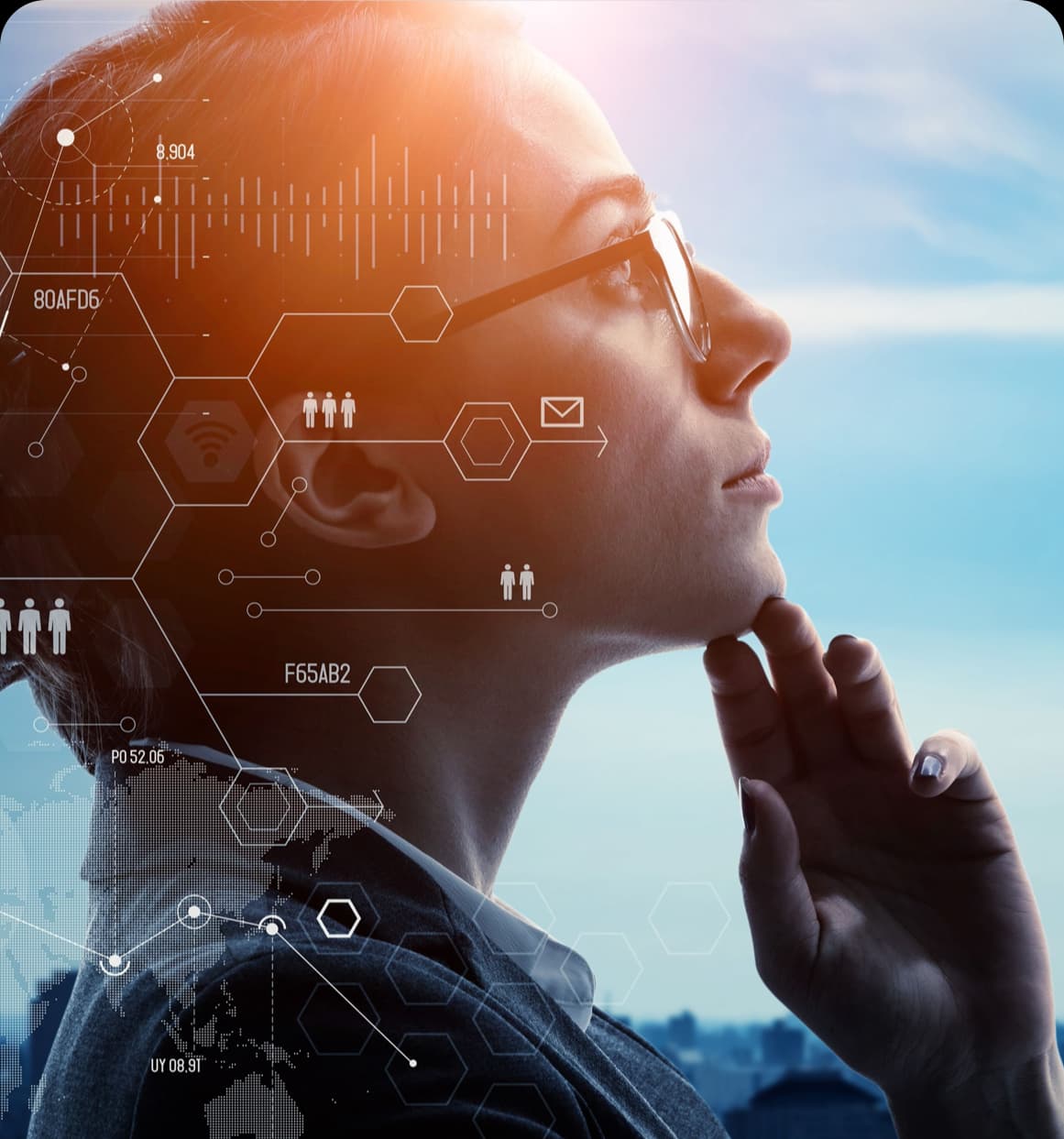Arte digital, simbolizando el impacto e innovacion con asesoria ESG