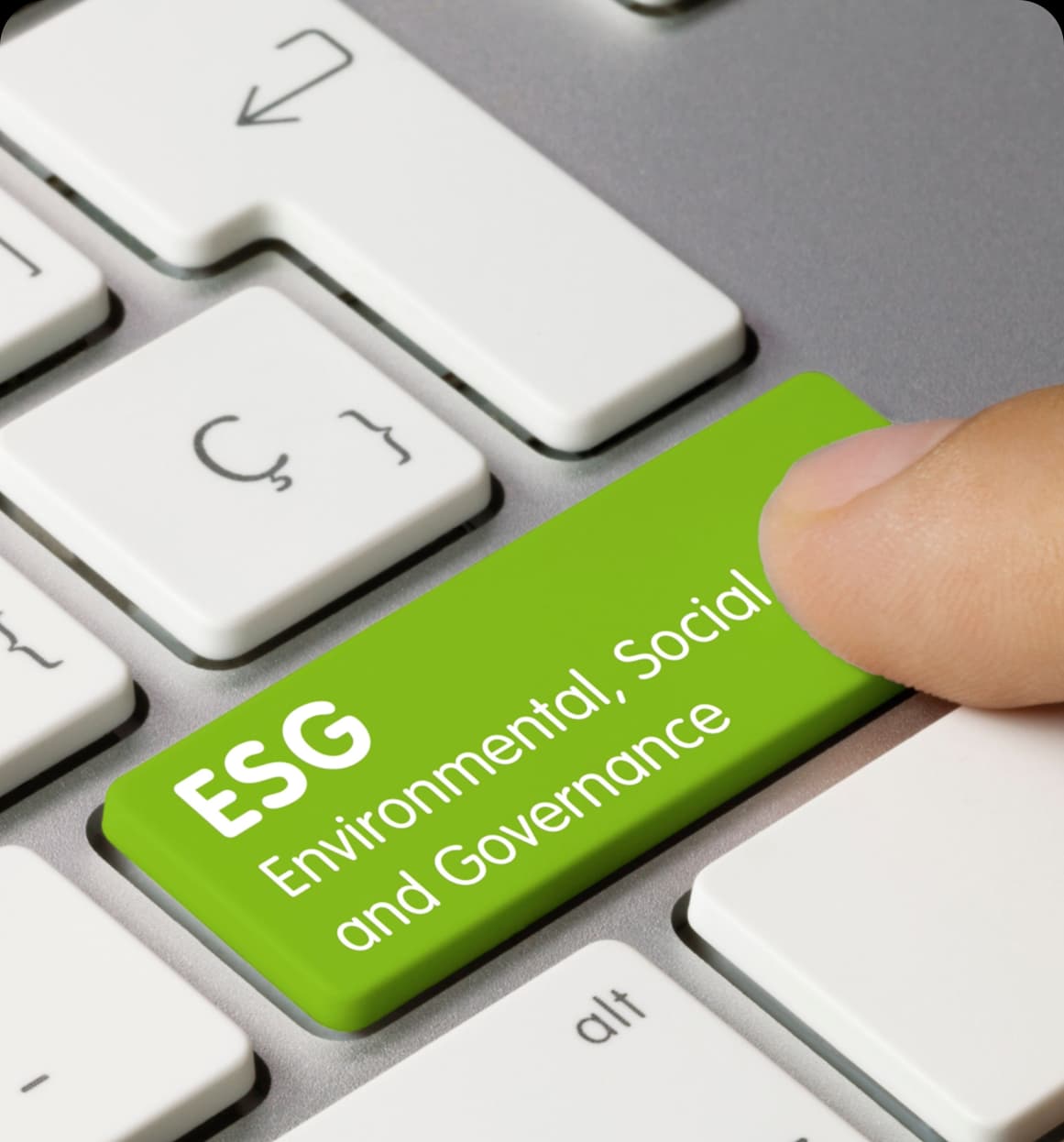 Arte digital simbolizando la innovación y el impacto con asesoría ESG